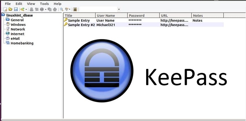 keepass portable linux